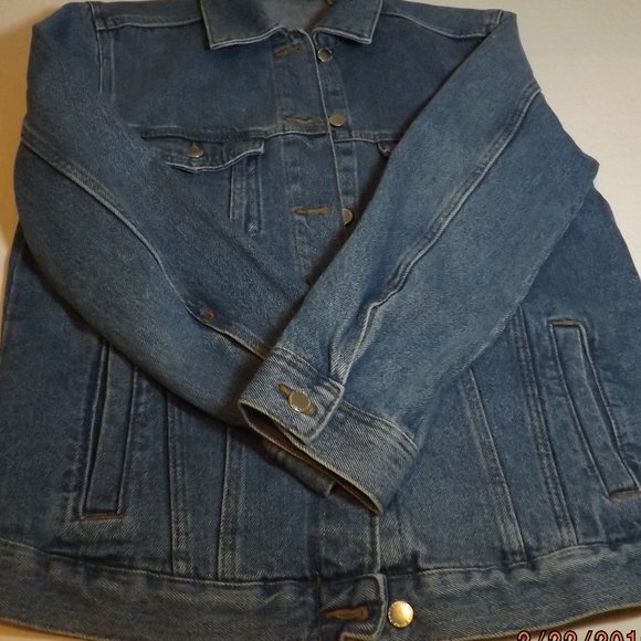 Divided HM Women's Size 6 100% Cotton Blue Denim Jacket - Picture 13 of 14